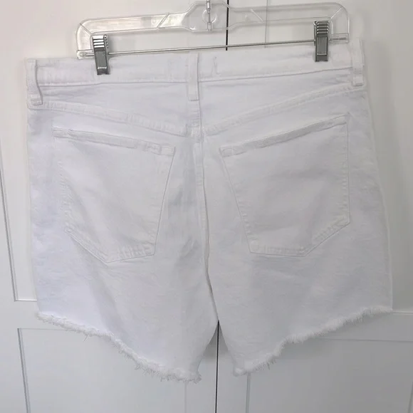 ABERCROMBIE and FITCH Jeans $70 Women The Dad Short Frayed Hem Plus Size 14 NWT - Picture 7 of 8